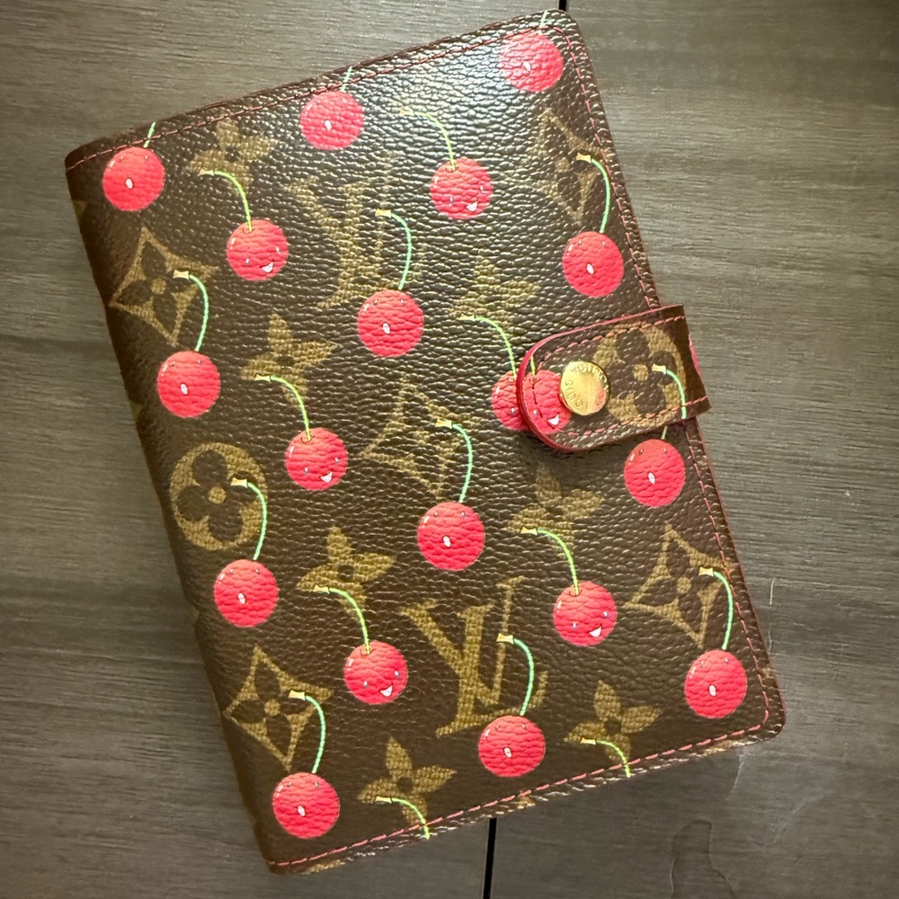 Louis Vuitton Brown and Red Cherry Monogram Wallet